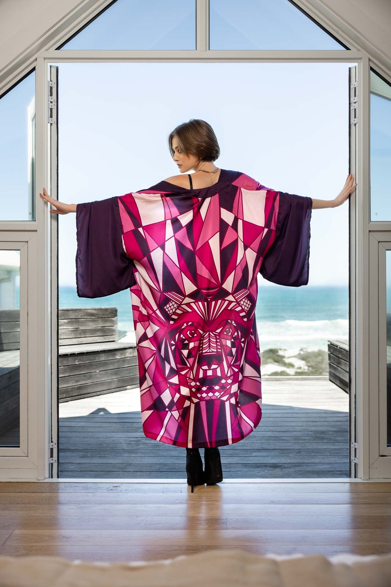 Flow Kimono: Magenta